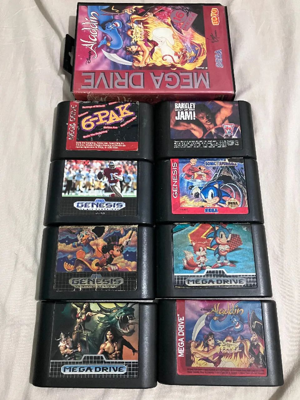 Jogos originais Mega Drive