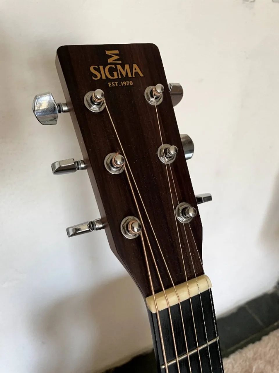 Violão Sigma Eletroacústico Aço DME Dreadnought Folk - Foto 3