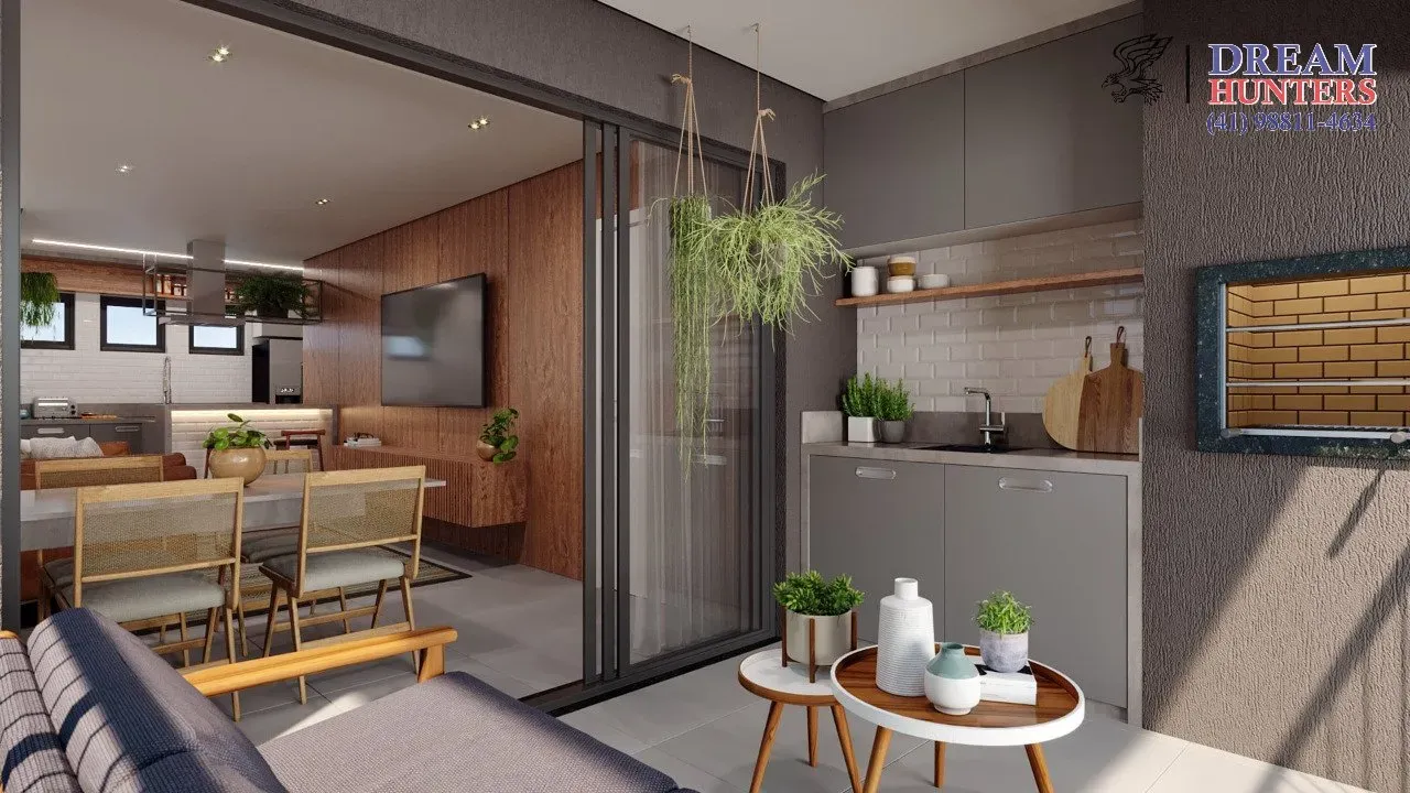 Apartamento de 74,82m² no bairro Bacacheri, com 3 quartos (1 suíte), 2 banheiros e 1 vaga