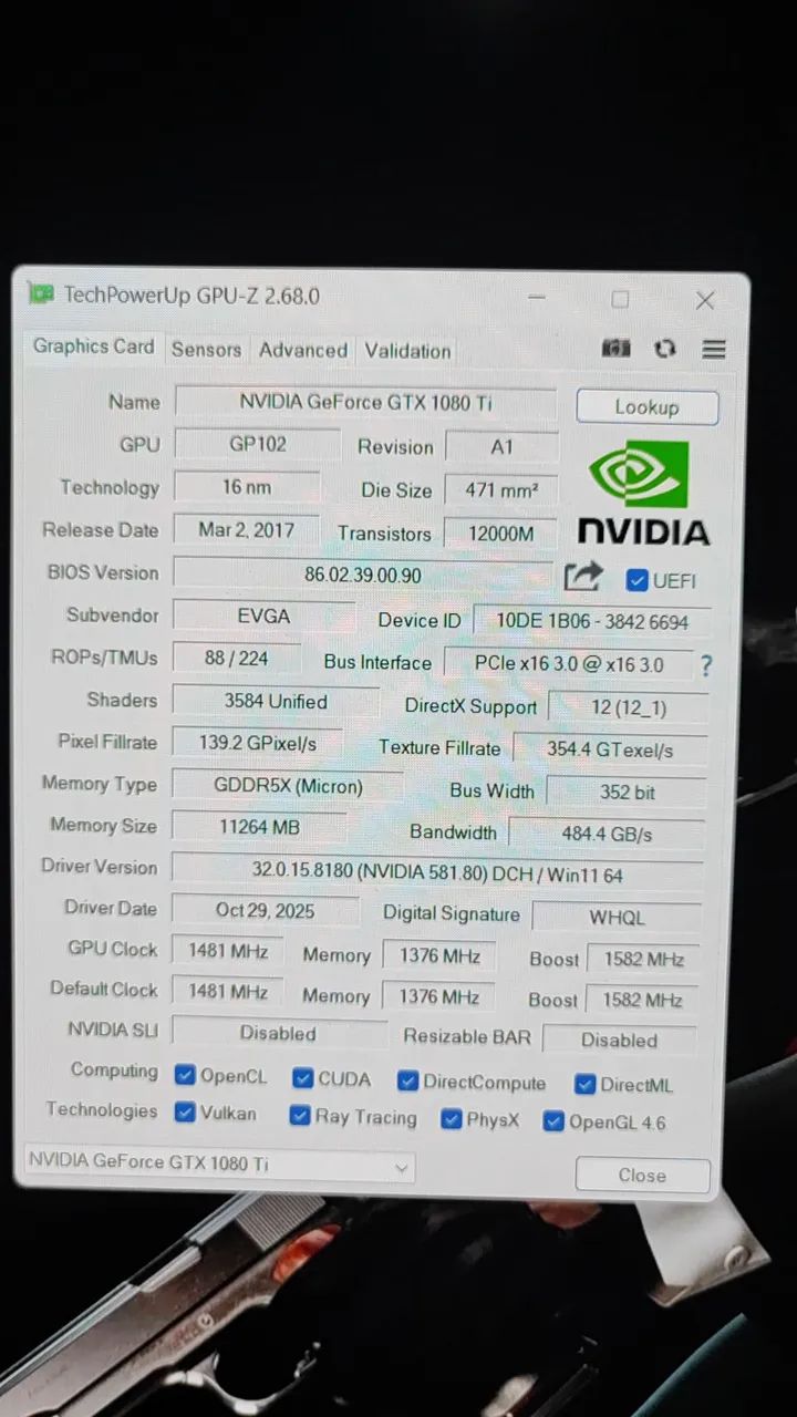 GTX 1080ti EVGA FTW3 - Foto 3