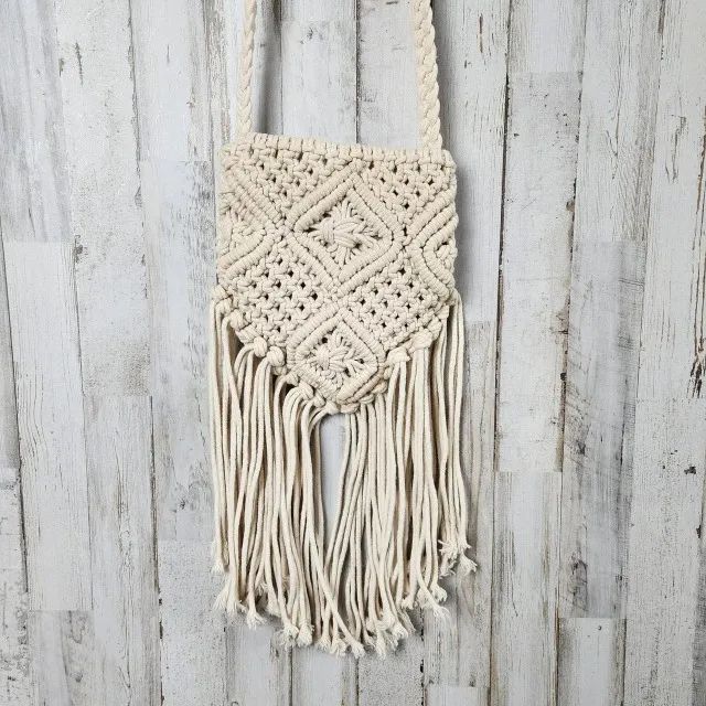 Bolsa de macramê H&M tiracolo