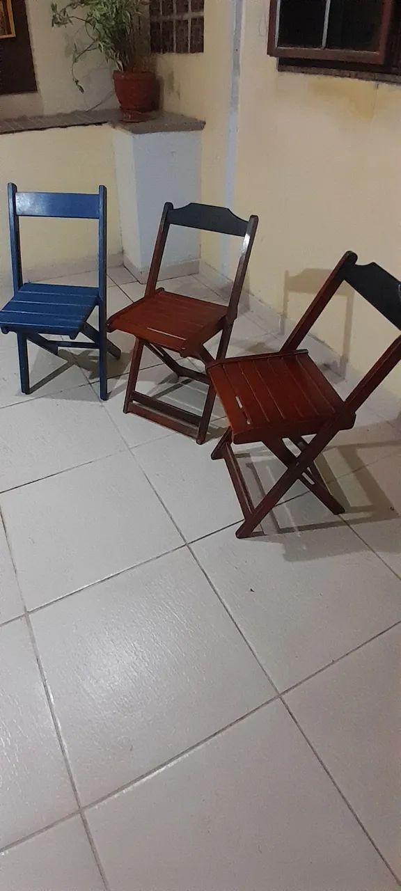 Cadeiras madeira dobrável  - Foto 2