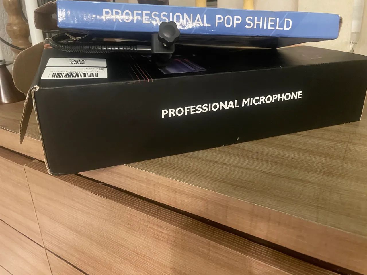 Microfone Profissional USB-C + Pop Filter Profissional | Kit Completo Gravação
