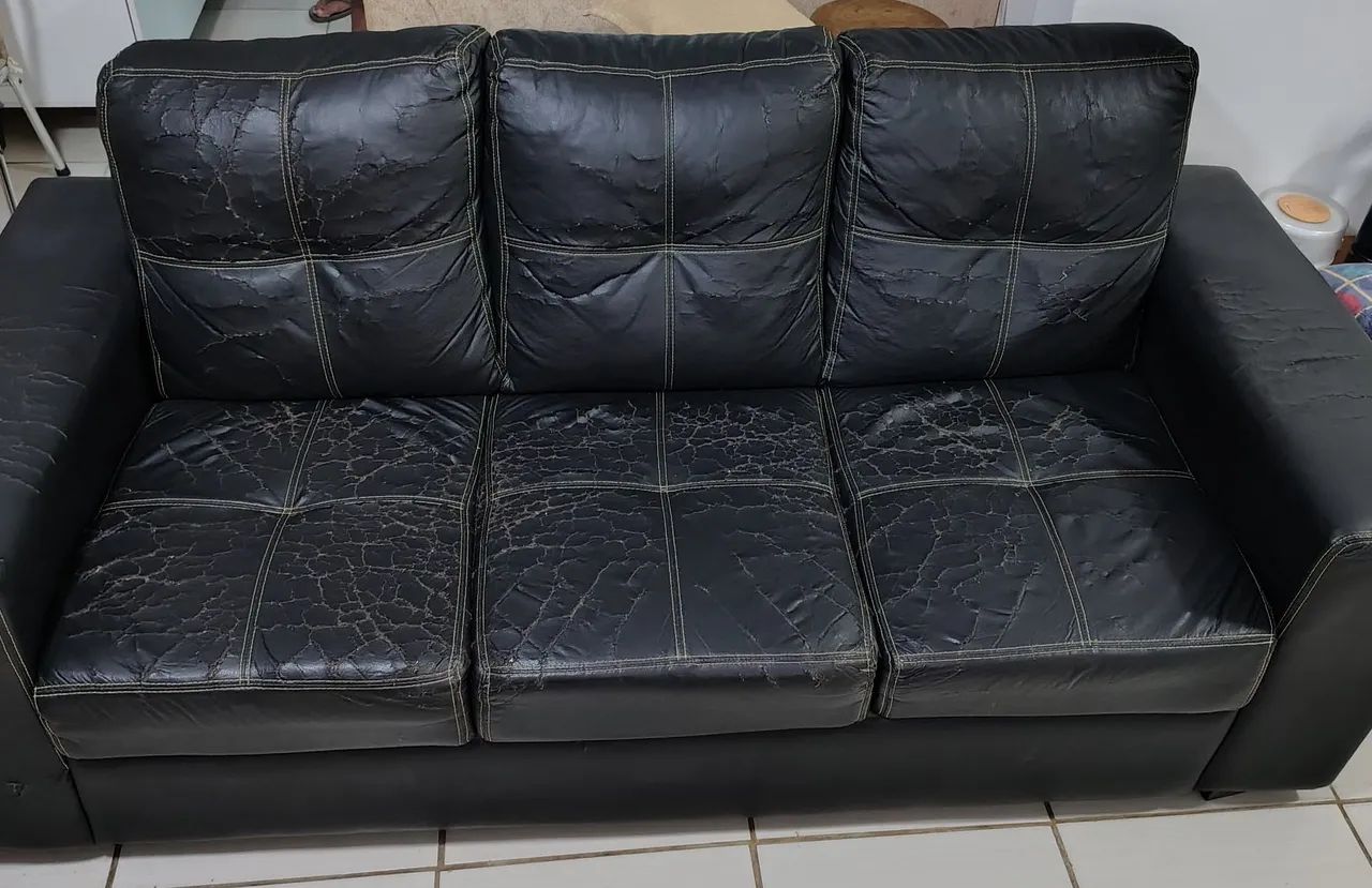 Sofá 3 lugares em corino - Foto 5