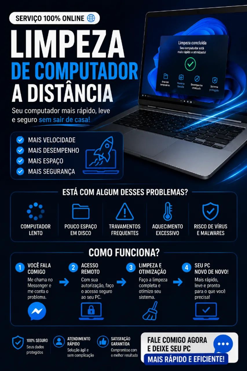 DEIXE SEU COMPUTADOR MAIS RÁPIDO SEM SAIR DE CASA