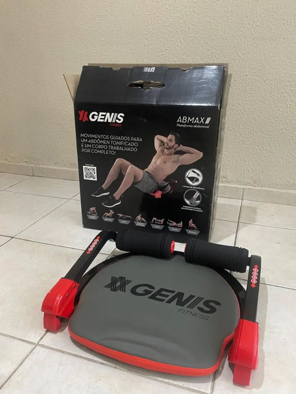 Plataforma abdominal ABMAX nova, nunca usada, na caixa - Foto 5