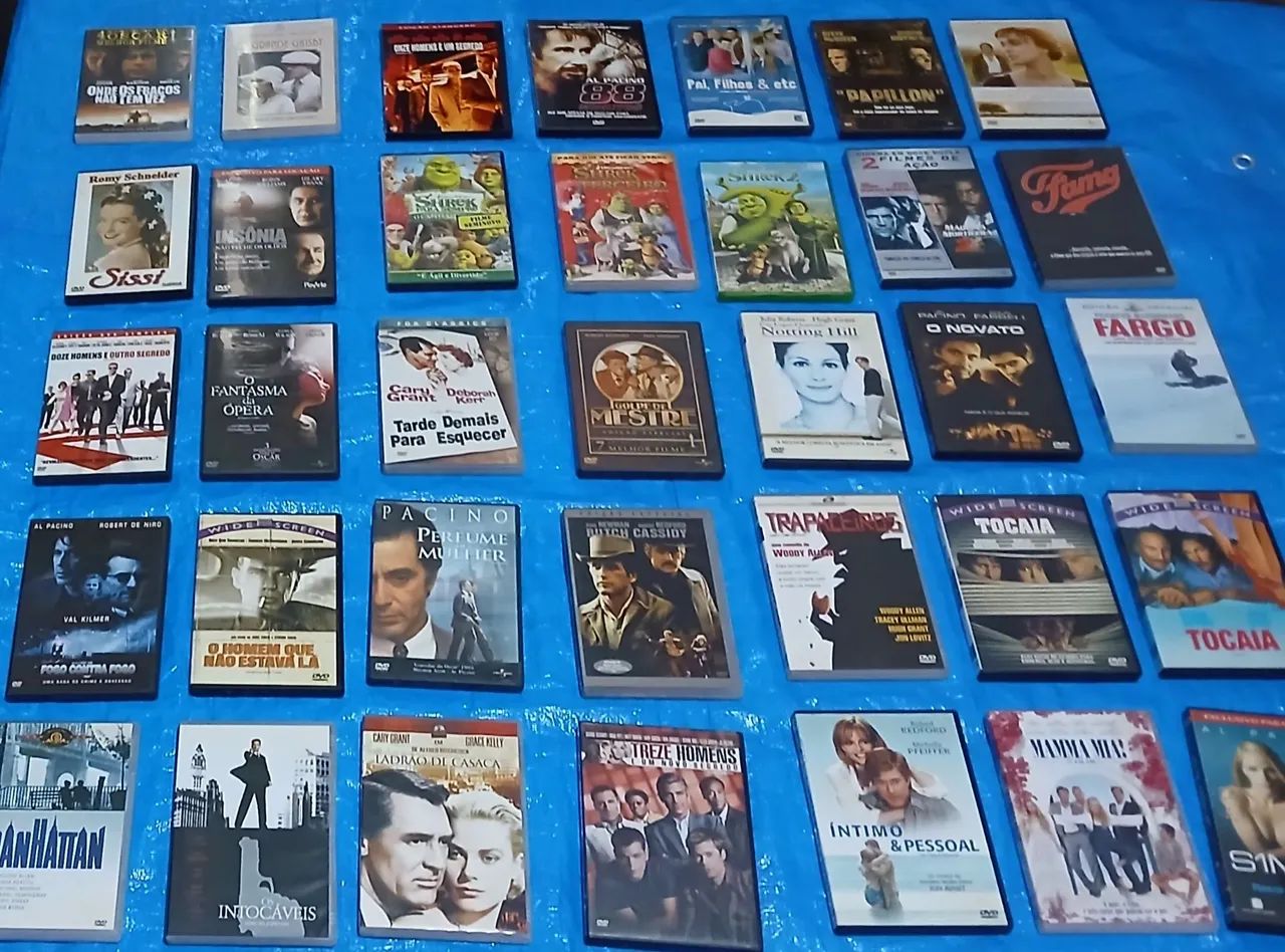 lote com 35 dvds antigos. 