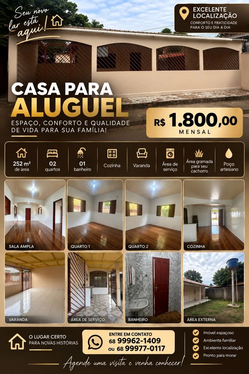 Aluguel Casa - Nova Estação 