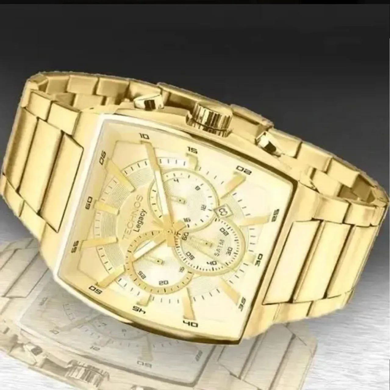 RELÓGIO TECHNOS LEGACY MASCULINO DOURADO - Foto 2