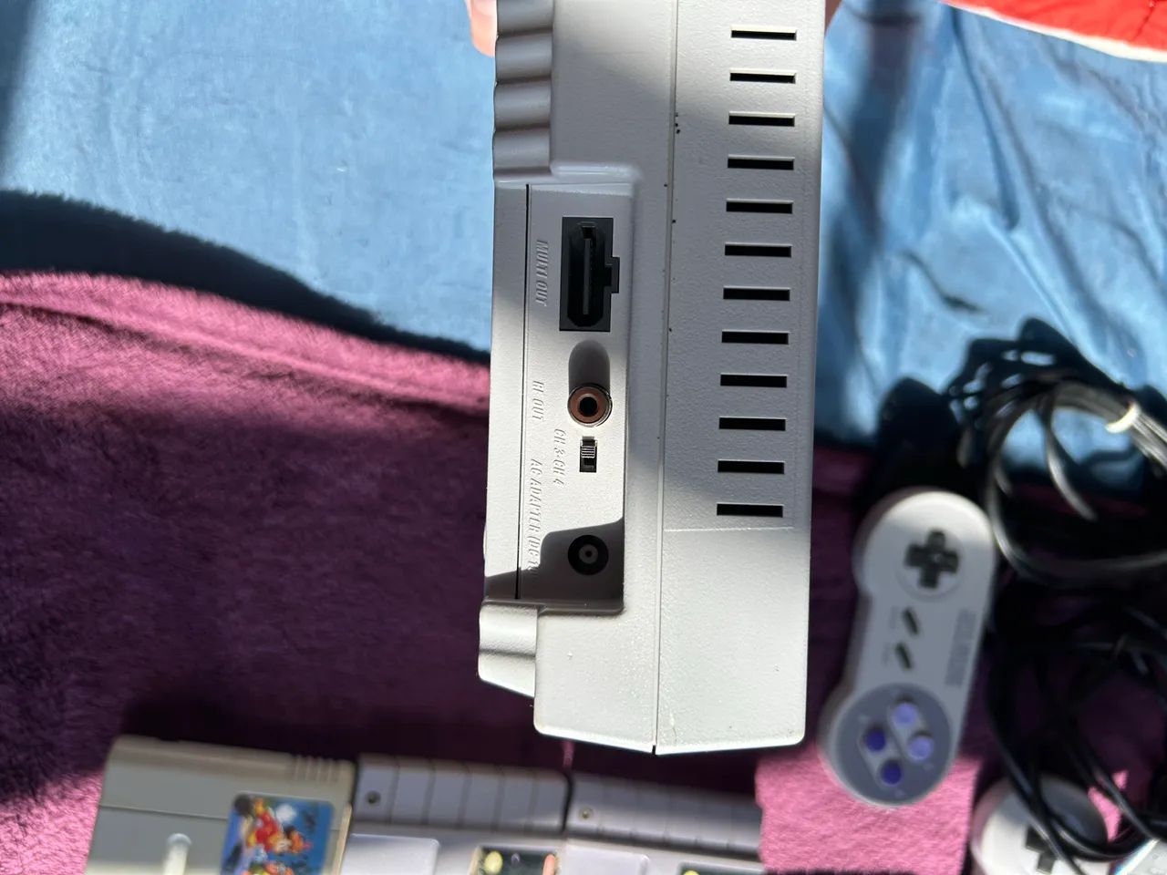 Super Nintendo 2 controles e 7 jogos - Foto 5