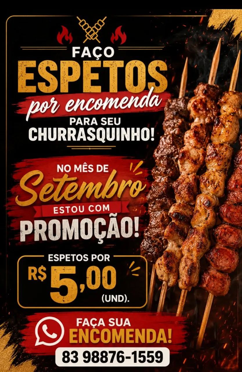 ESPETOS PARA REVENDA E EVENTOS 