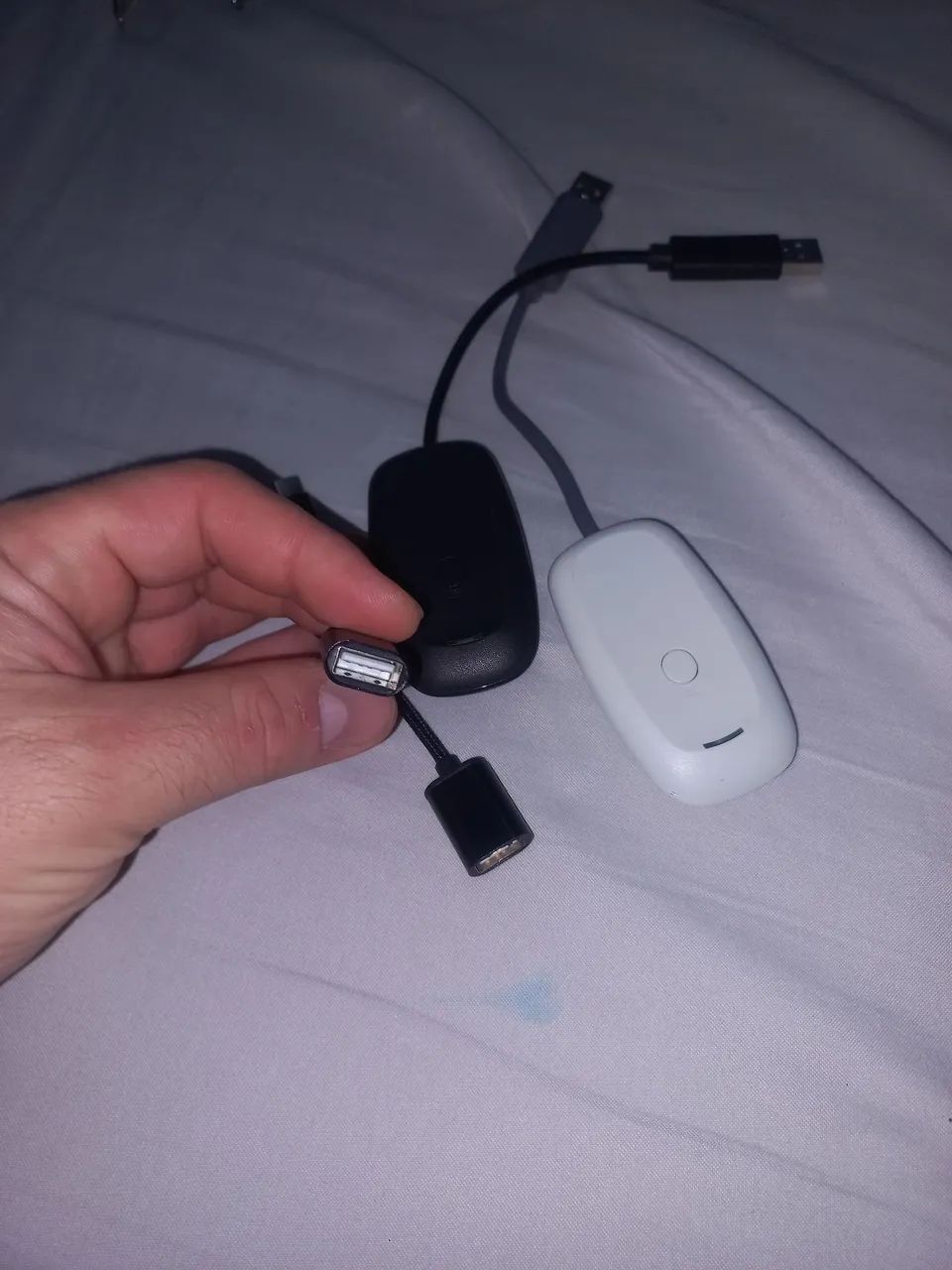 Adptador Bluetooth controle xbox 360 com cabo tipo c - Foto 2