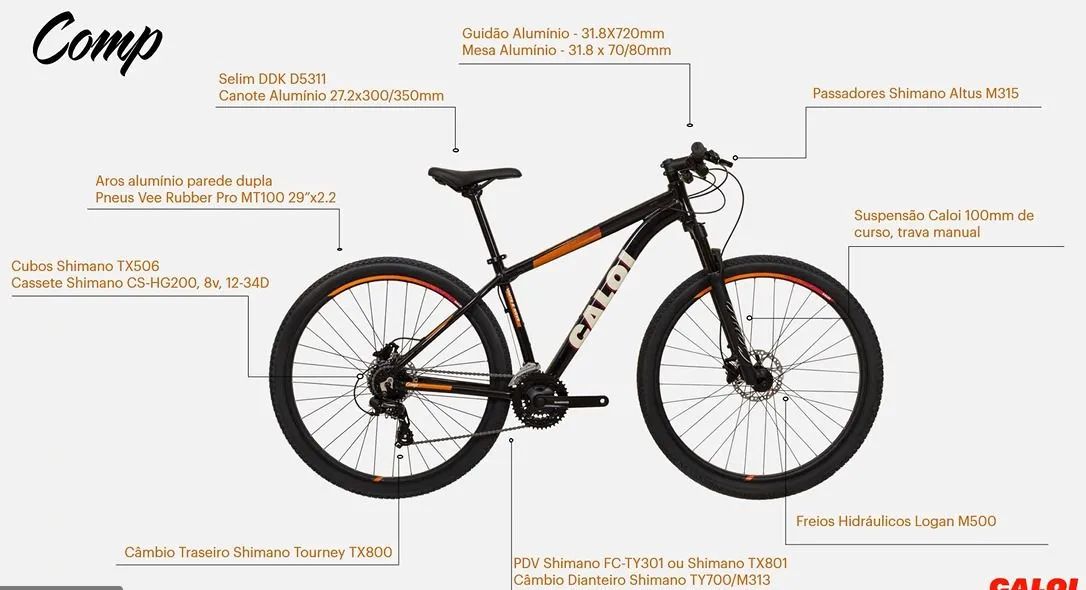 Bicicleta CALOI ARO 29 COMP - Foto 5