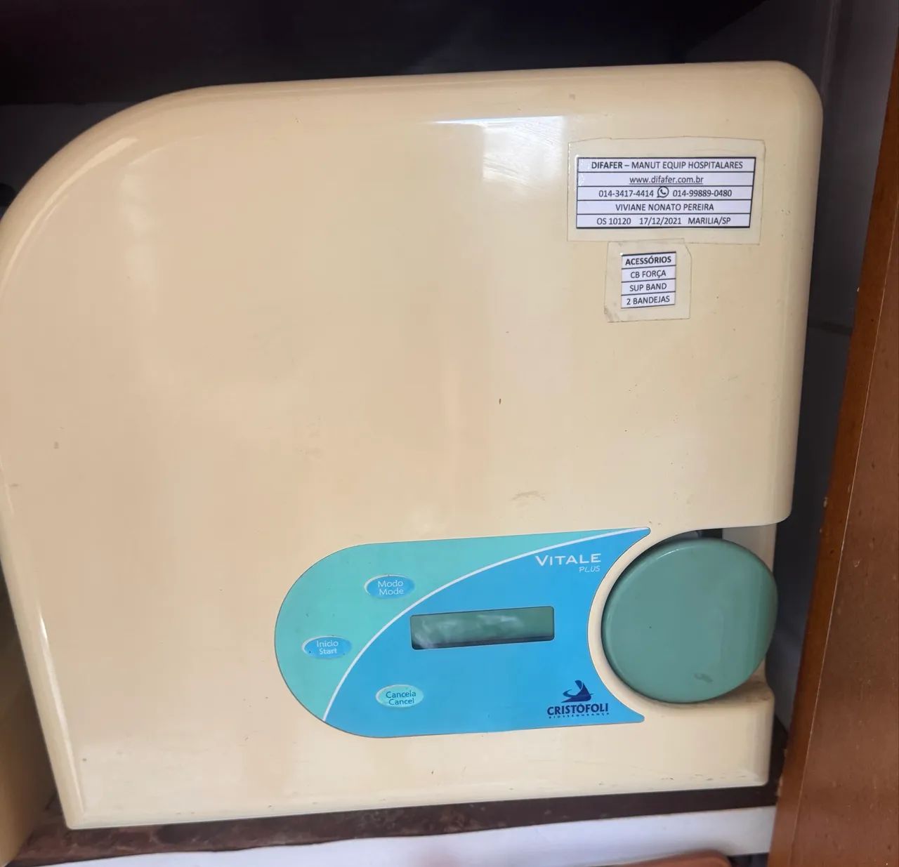 Vende se autoclave cristofoli vital e Plus 12 litros