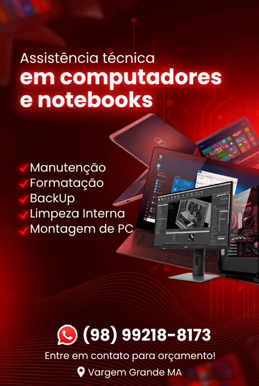 Formatação e limpeza notbook e pc