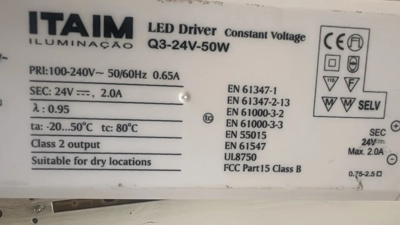 Luminária embutir Itaim