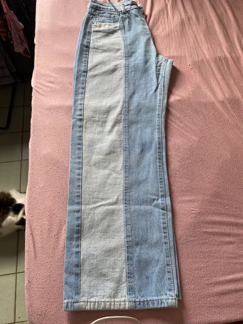 Wide leg jeans tamanho 40 - Foto 4
