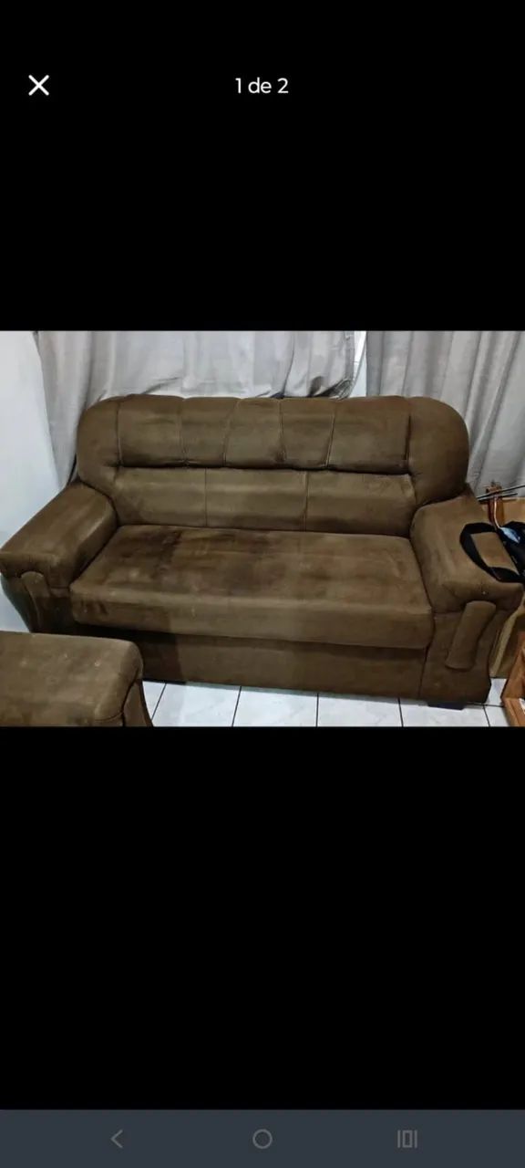 CONJUNTO DE SOFÁS 2 E 3 LUGARES