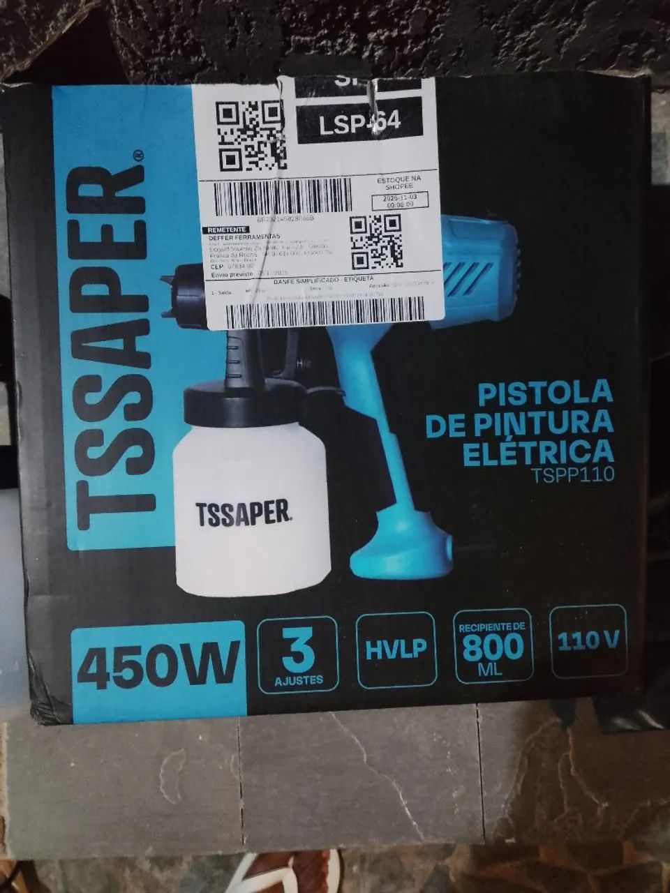 Pistola elétrica, pulverizador de tinta - Foto 5