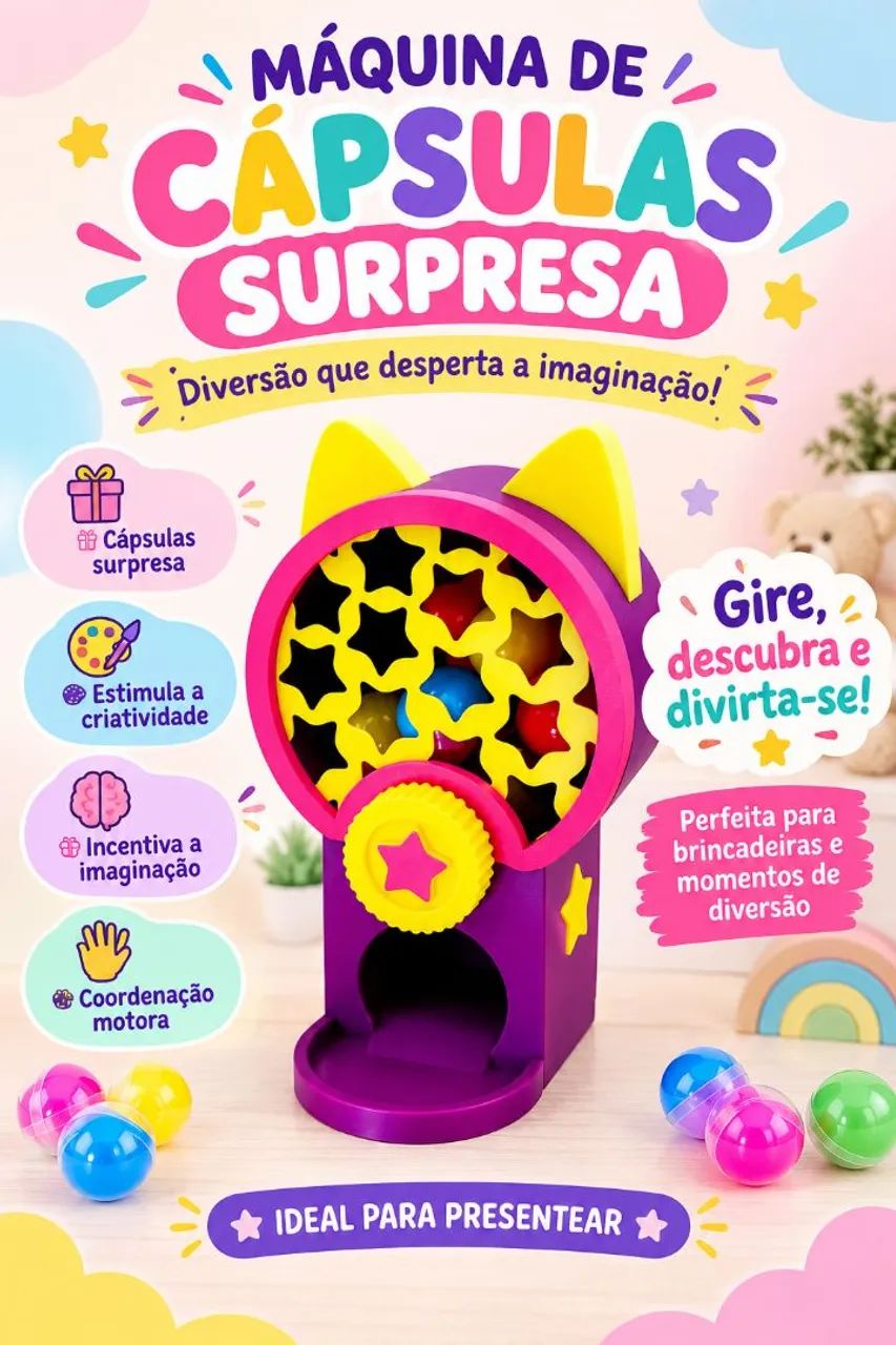 Máquina de bolinhas supresas 
