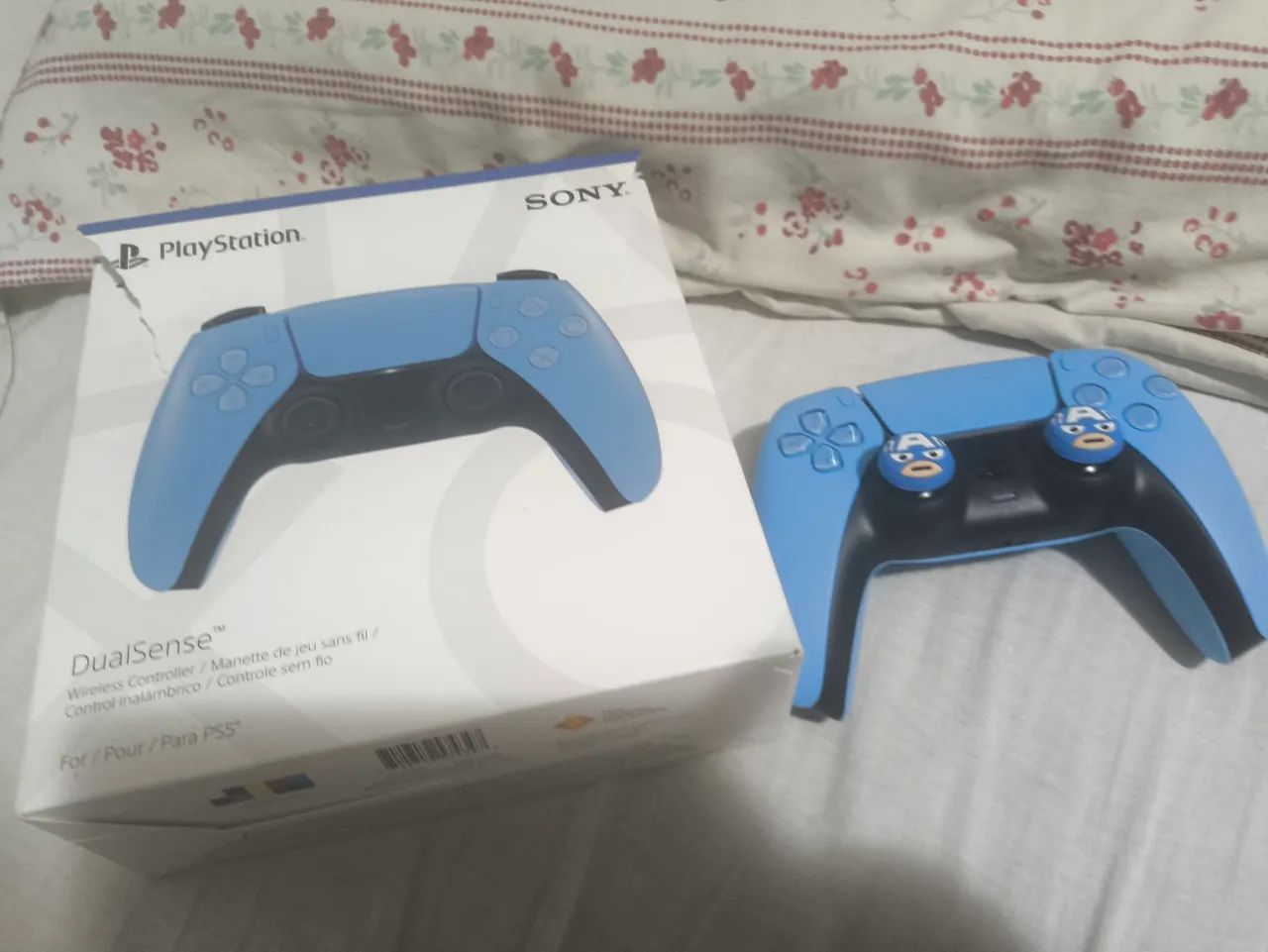 Controle PS5 dualsense Azul claro