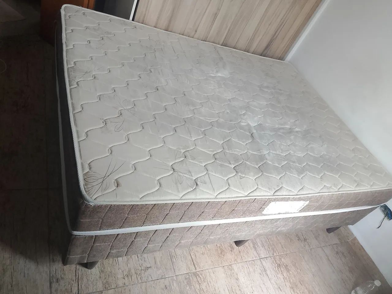 Cama box casal com colchão conjugado 