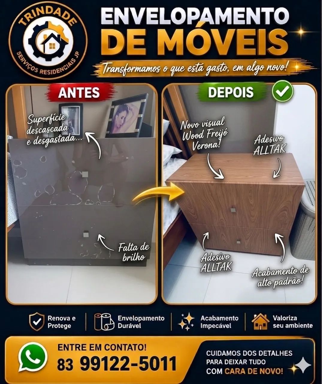 Envelopamento, Renove Móveis e Eletros sem Sujeira - Foto 2