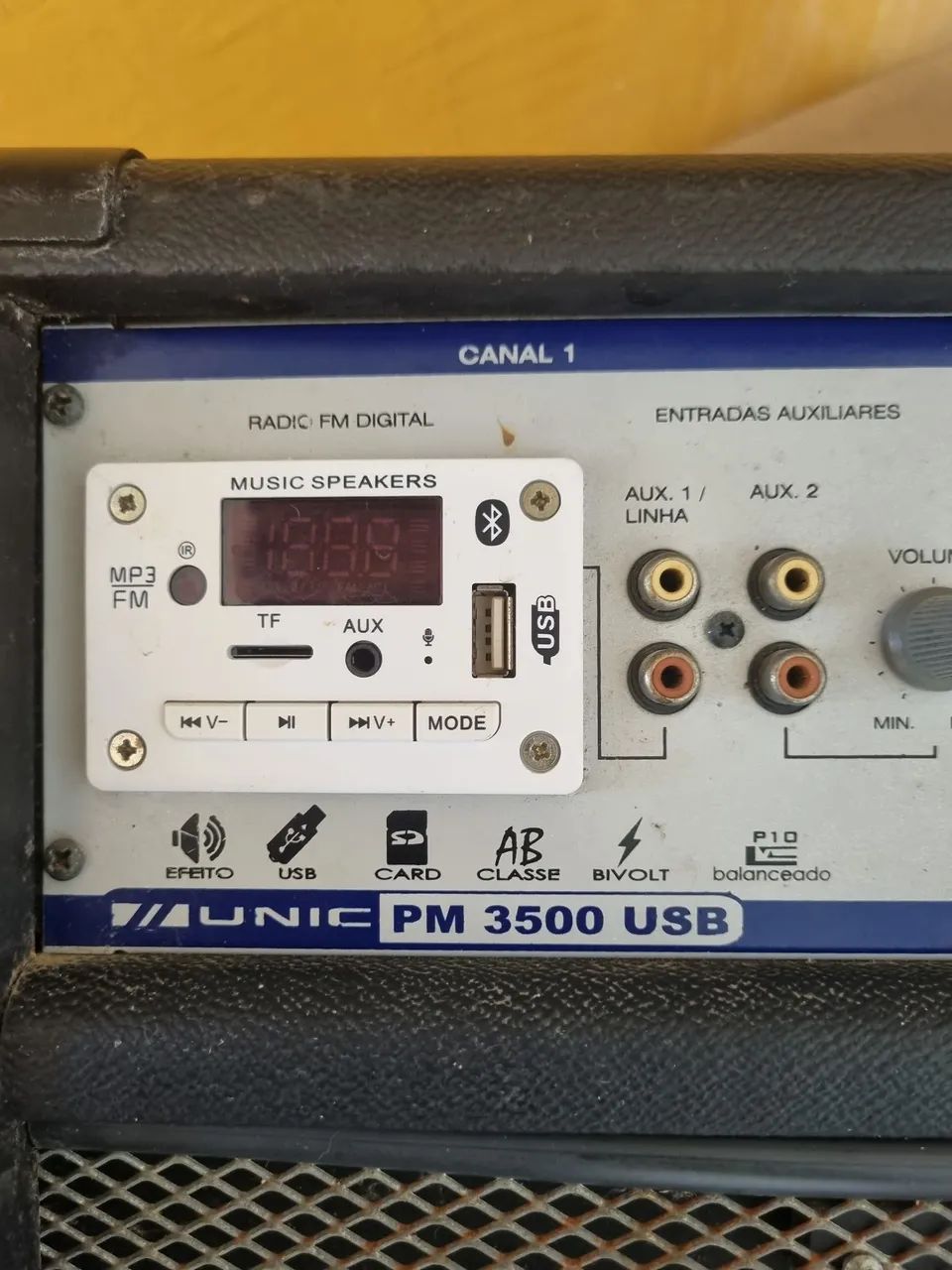 Caixa Amplificada Unic PM 3500 USB/Bluetooth  - Foto 2