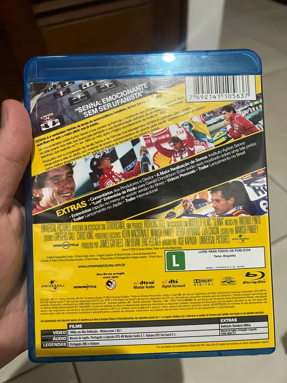 Filme Ayrton Senna em blueray - Foto 2