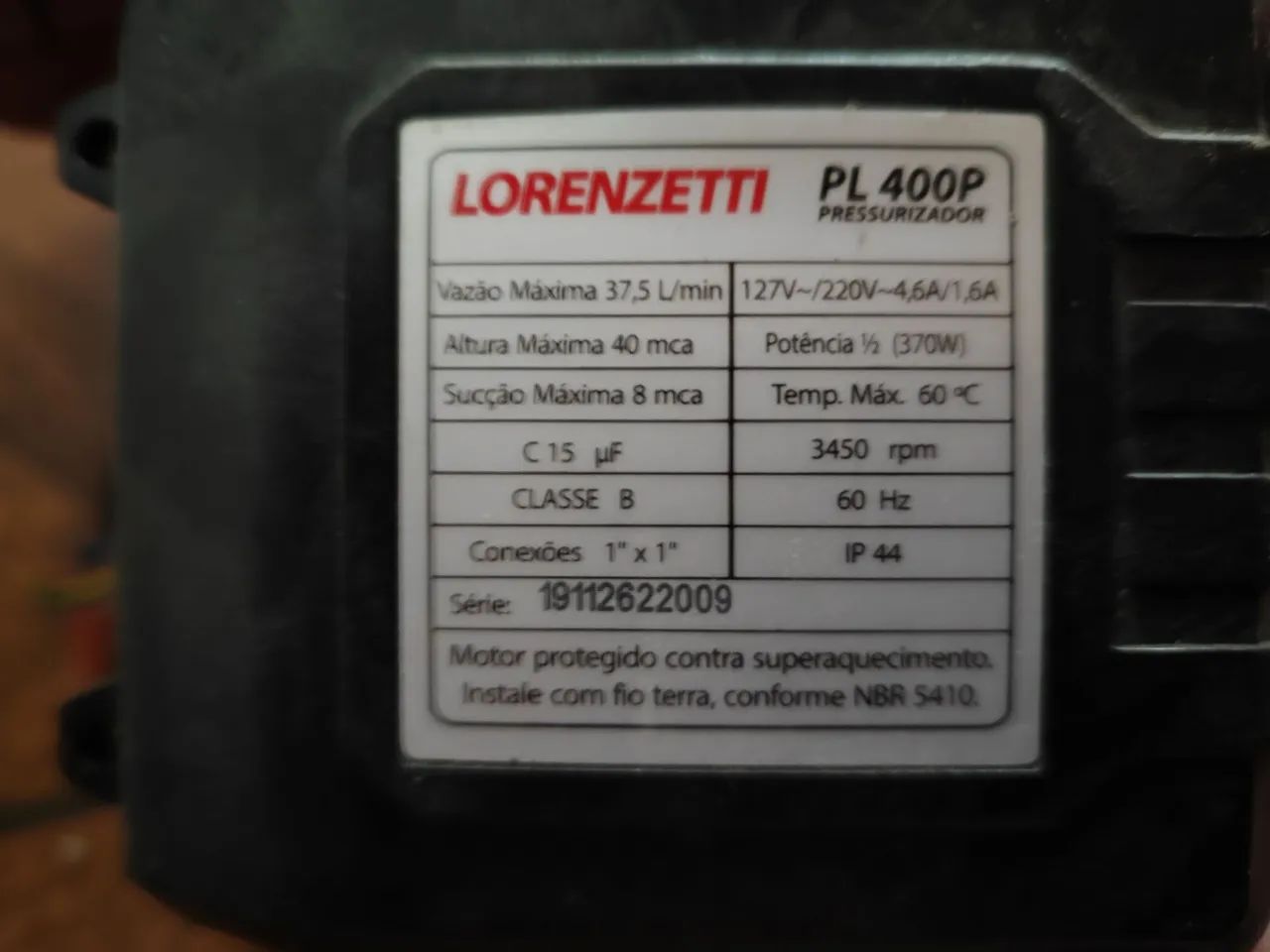 Pressurizador Lorenzetti  - Foto 4
