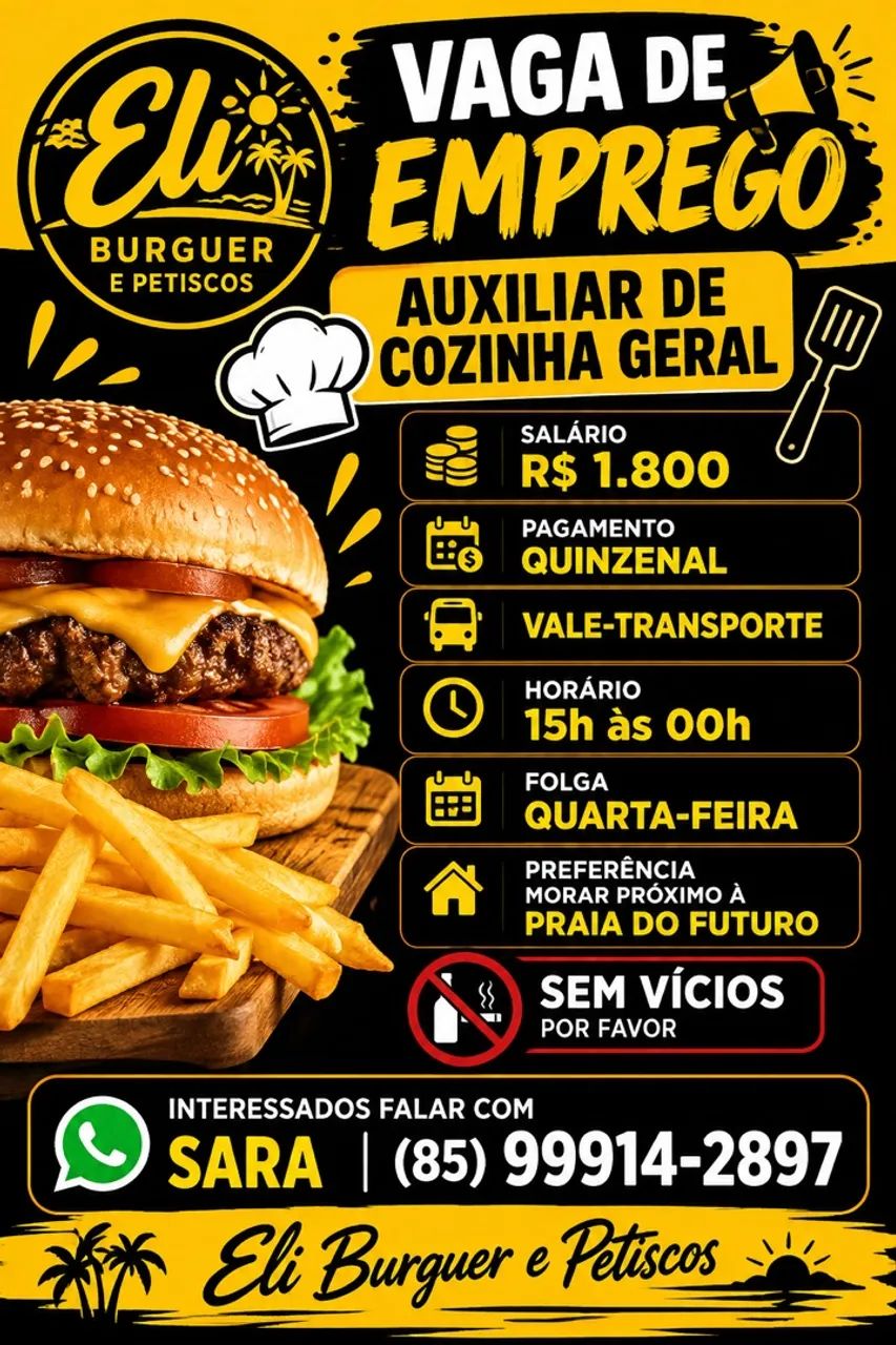 Auxiliar de cozinha 