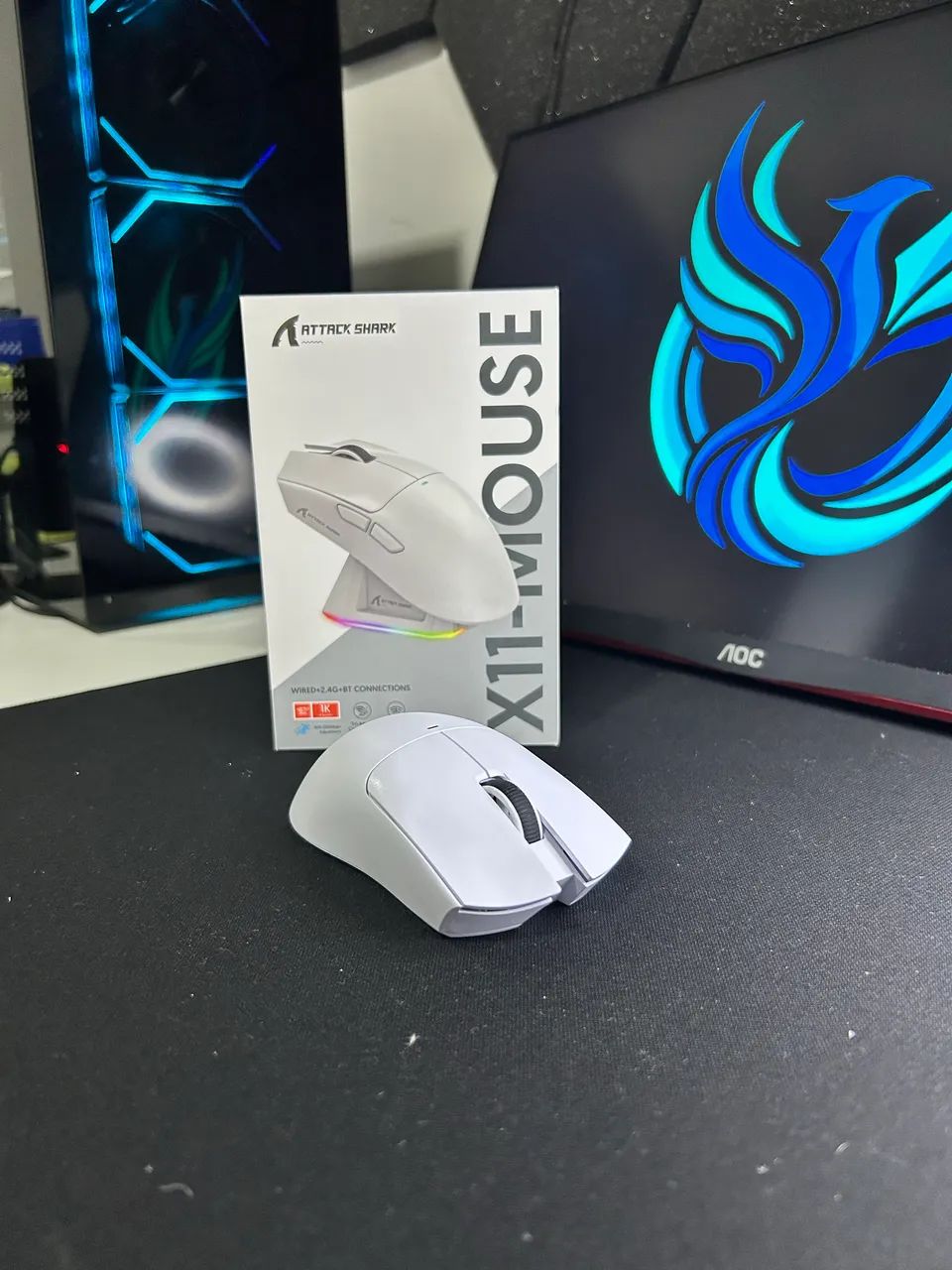 MOUSE GAMER X11 ATTACK SHARK BRANCO