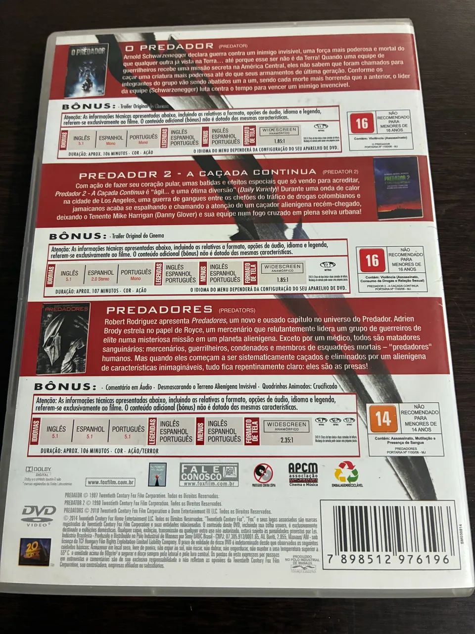 DVD Predador - Trilogia Completa | Edição Colecionador - Foto 2