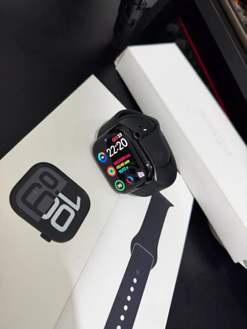 Apple watch 10 46mm GPS e celullar Perfeito Troco - Foto 3