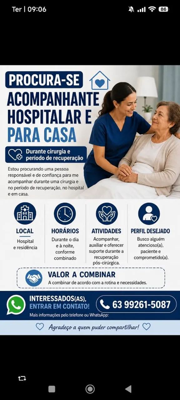 Acompanhante hospitalar