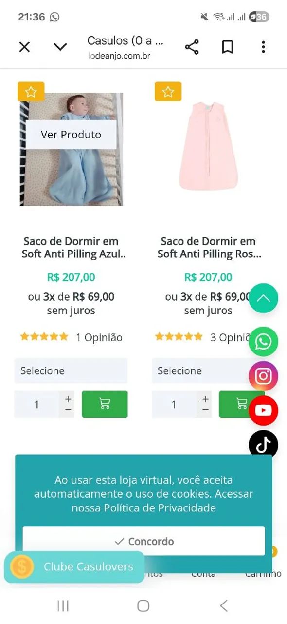Saco de dormir para bebê  - Foto 2