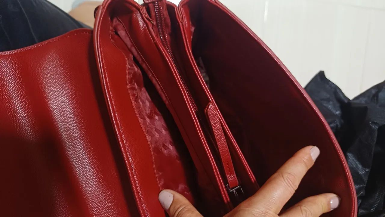 Bolsa vermelha santa lola  - Foto 4