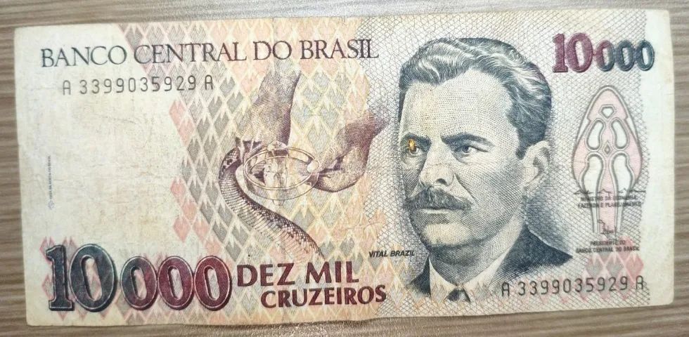 Cédula 10000 Cruzeiros