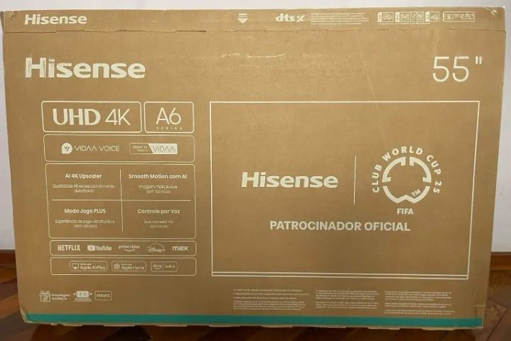 SMARTV 55 POLEGADAS (UHD 4K) HISENSE! NOVA (para retirada). TROCO! PARCELO 12X - Foto 2