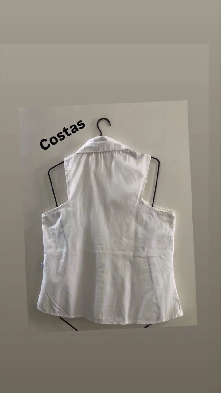 Blusa tamanho M cor branca - Foto 2