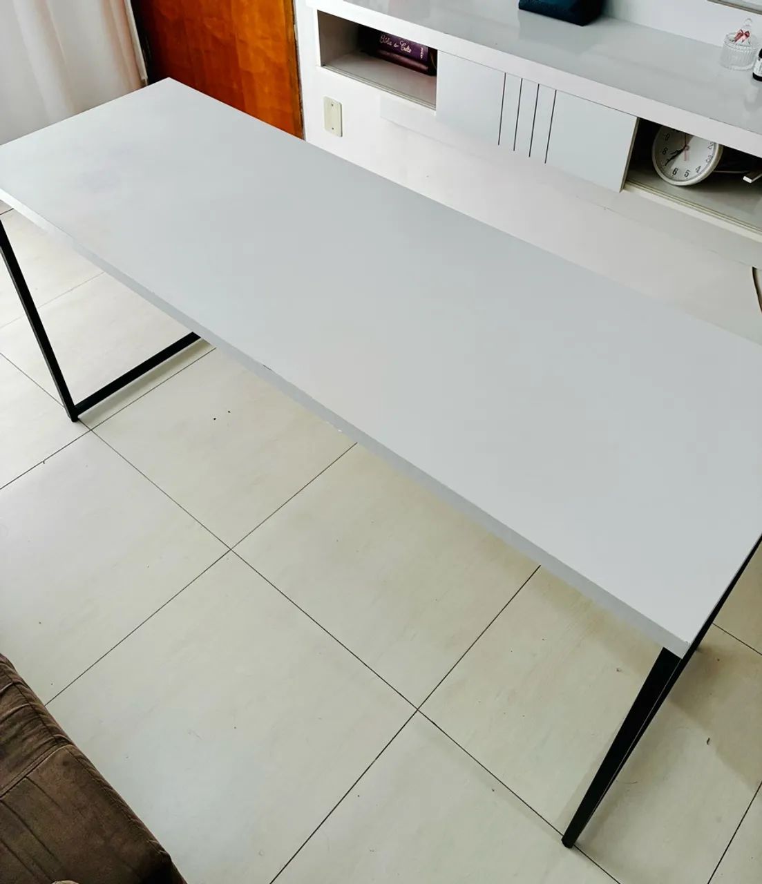 Mesa de Escritório Branca 150 cm - Mobly