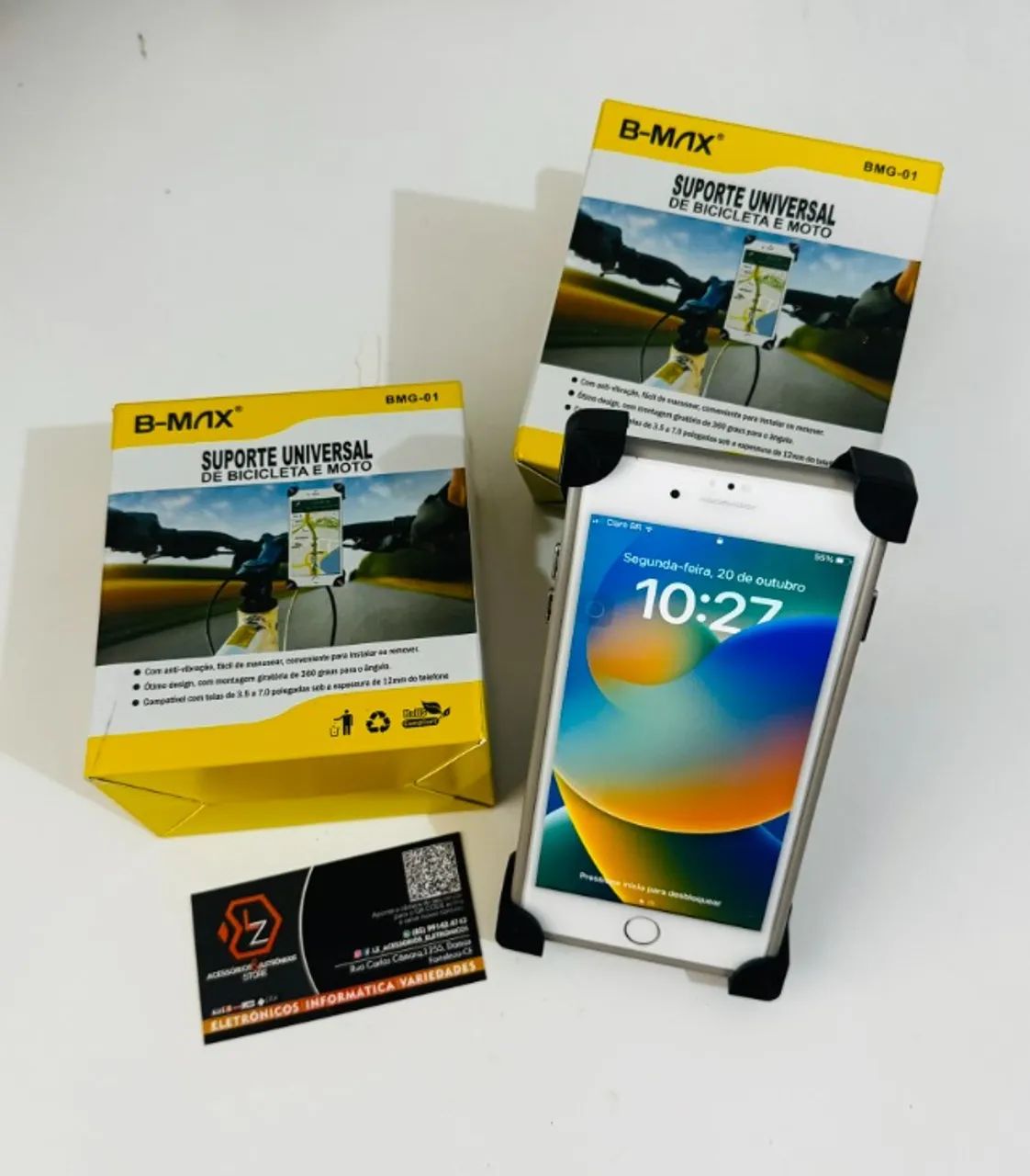 Suporte para celular de Guidão para moto e Bike - Foto 2