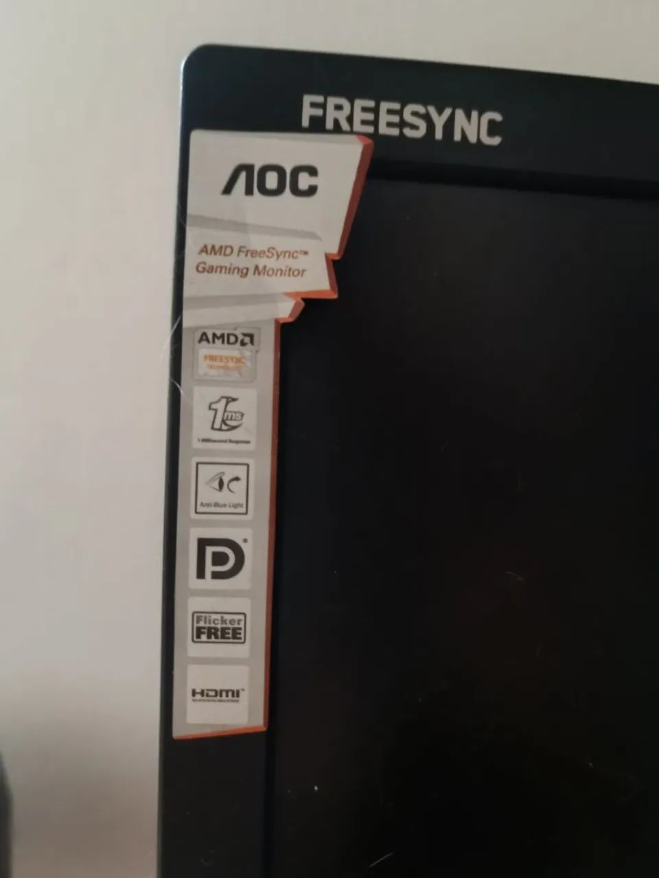 Monitor Gamer AOC 75Hz 1ms Full HD 21,5? Muito Conservado Barato - Foto 2