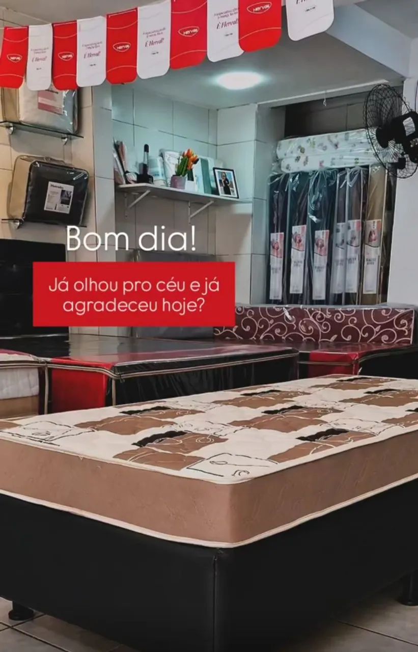 Cama box mais colchão separado em espuma D28 solteirão  - Foto 2