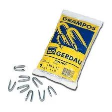 Grampo Galvanizado Tipo U 1 x 9 Gerdau 1kg