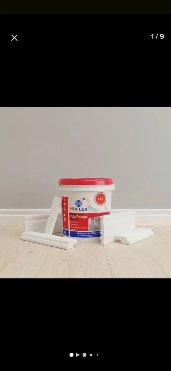 Cola para rodapé ou boiserie  - Foto 6