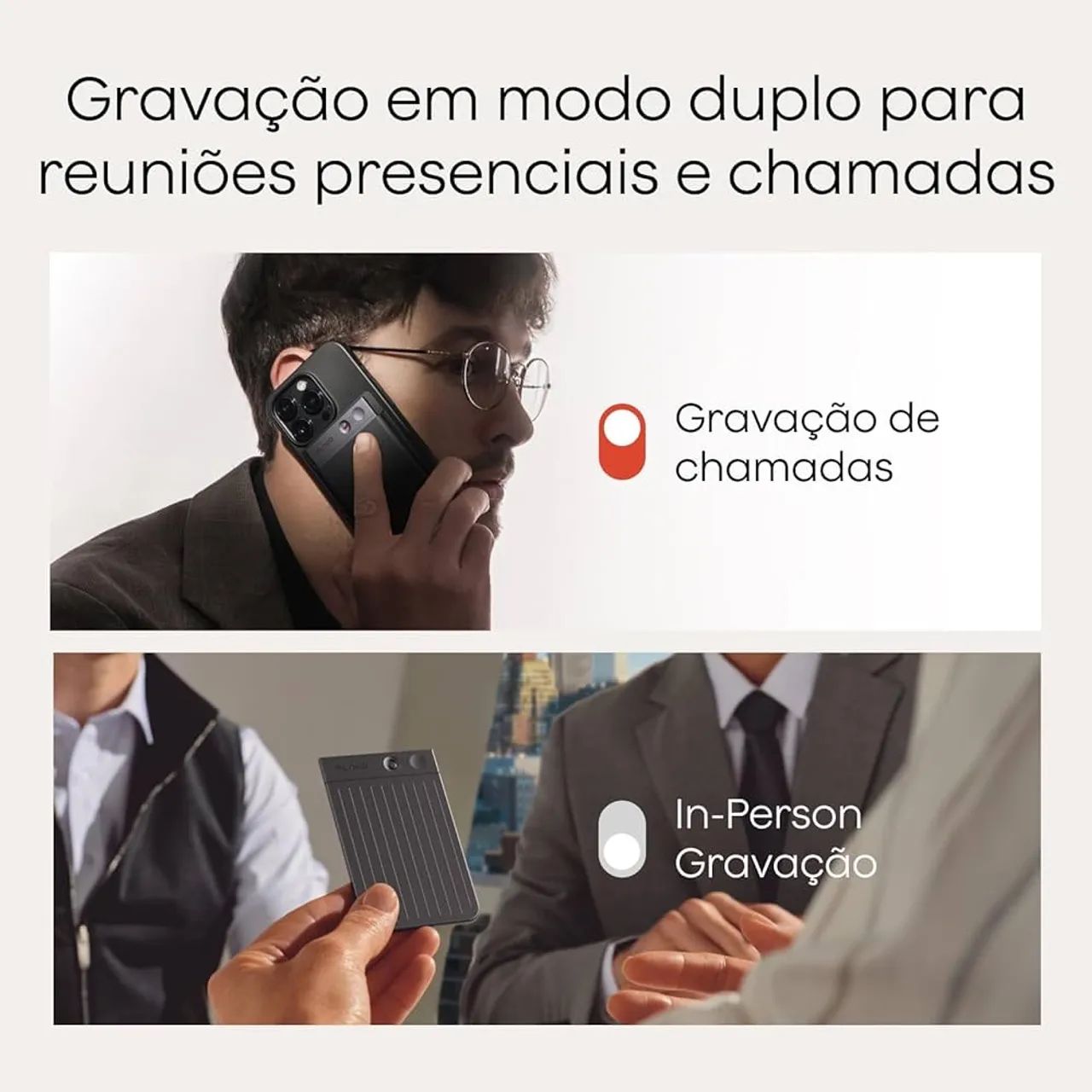 Plaud Gravador de Voz com IA - Foto 2