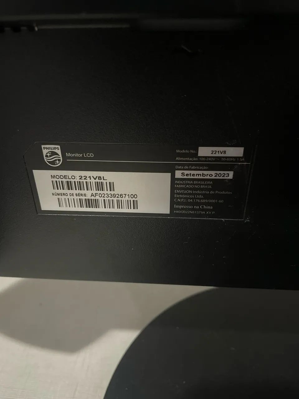 Monitor Philips LCD de 21,5 polegadas  - Foto 2
