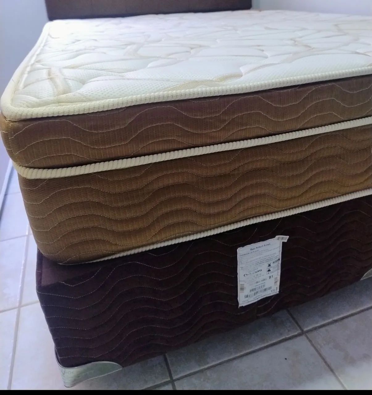 Base/Cama box Bipartido Queen Ortobom  - Foto 3