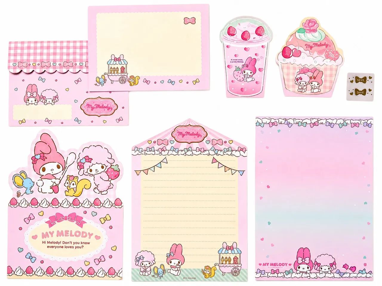 Kit Papel de Carta Sanrio My Melody Importado